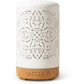 Ceramic Essential Oil Diffuser 100ml Ultrasonic Aromatherapy Cool Mist Humidifier with 4 Timers, Auto Shut-Off, 7 Color Night